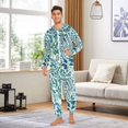 thumbnail image 6 of FORMRS Onesies Pajama for Adults Unisex Hoodie Winter Jumpsuit One Piece Sleepwear, Sizes S-2XL, Beautiful Leaves Pattern, 6 of 7
