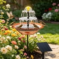 thumbnail image 4 of EQWLJWE Feeder Outdoor Solar Floating Bird Bath Plug-In Hook Bird Feeder Bird Tub, 4 of 9
