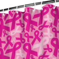 thumbnail image 3 of Pink Breast Cancer Shower Curtain 72"x72" ,Bathroom Decorative Shower Curtains Set with 12 Hooks,Modern Waterproof Washable Shower Curtain, 3 of 6