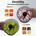 thumbnail image 3 of LAC LAICHY 4 Cup 2 Speed Food Processor Stainless Steel Blades Veggie Chopper for Kitchen Use Meal  Fruits Vegetables, Sliver, 3 of 6