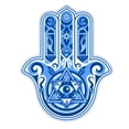 thumbnail image 1 of 9" Eye Of Fatima Image 5 Vinyl Sticker, 1 of 1