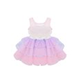 thumbnail image 4 of CHICTRY Kids Girls Sleeveless Shiny Sequins Tutu Dress Ballerina Leotard Gymnastics Skirted Leotard Dancewear Pink-A 10, 4 of 7