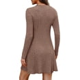 thumbnail image 6 of ZANKLEY Fall Dresses for Women 2025 Long Sleeve Crew Neck Sweater Dress, 6 of 11