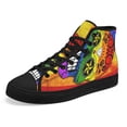 thumbnail image 6 of LGBT Skull High Top Canvas Shoes Sneakers Black Size 4.5, 6 of 7