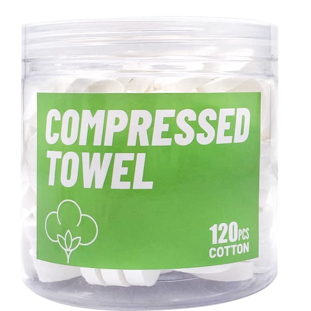 Toallas faciales desechables Herb Life Compressed Towels, 120 unidades