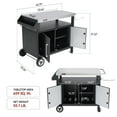 thumbnail image 4 of Royal Gourmet PC3403S Movable Kitchen Island Cart, Outdoor Grill Table, Grill Prep Table with Storage, 4 of 12