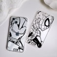 thumbnail image 2 of Funda de teléfono de Marvel, carcasa transparente de Iron Man y Spiderman para iphone 11, 12pro Max, 14 plus, 13 Mini, SE, X, XR, 7, 8 Plus, 6, 6s Plus, XS MAX, 2 of 4