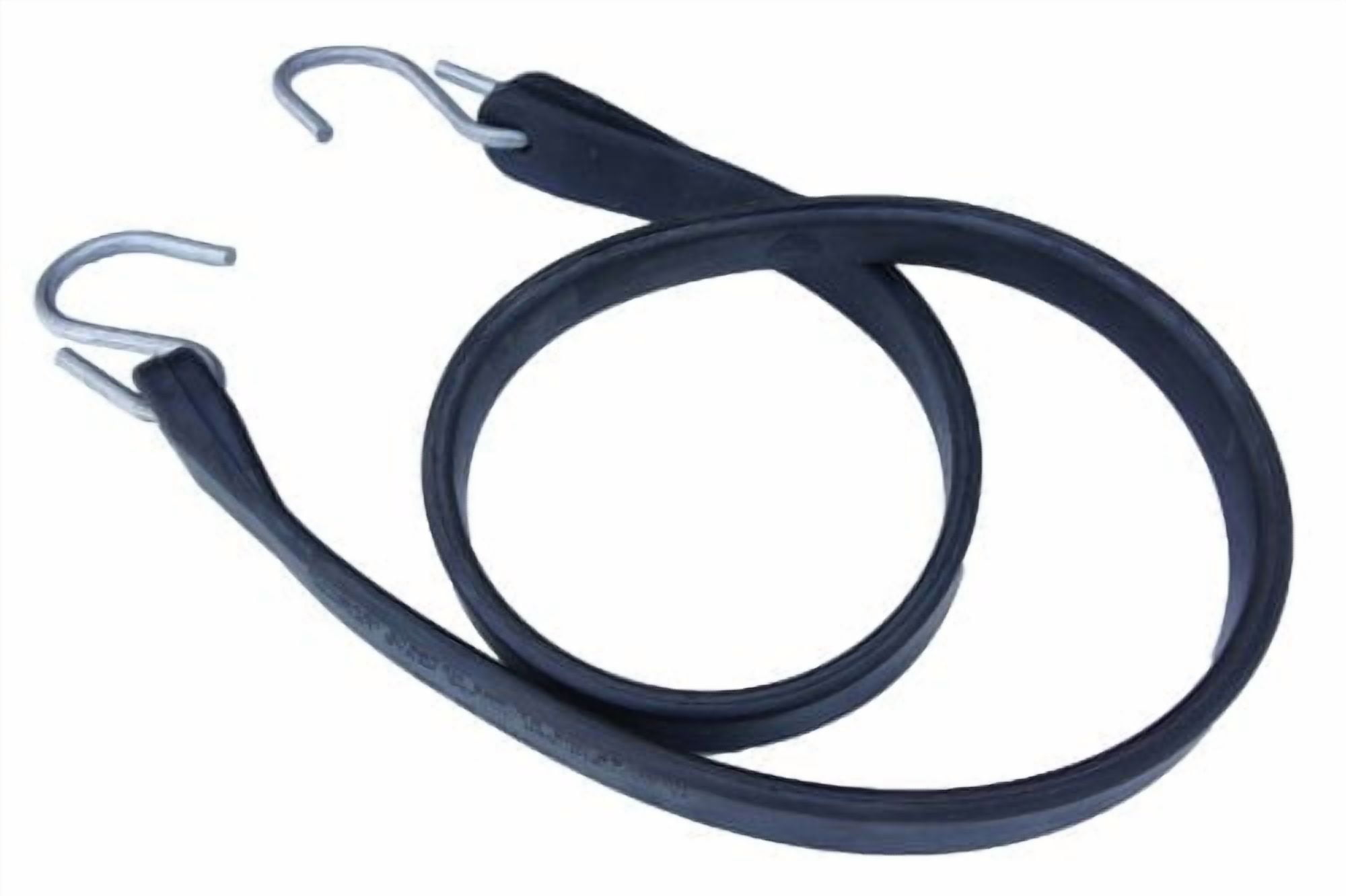 15" Natural Rubber Tarp Straps Snubber Bungee Cords w/Hooks (50 Pack)