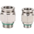thumbnail image 3 of 1/8" 1/4" 3/8" 1/2" Rosca macho neumática 304 Conector rápido de acero inoxidable Conexión de espacio Tubería Agua Aire ( Color : 4mm, Tamaño: 1/8" ), 3 of 5