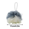 thumbnail image 3 of Foaming Bath Sponge | Two-Color Mesh Bath Puff - Skin-Friendly, Gentle Exfoliating Shower Loofah for Sensitive Skin | 11cm | Hanging Loop | Single Unit | Soft, Dense Cleaning, 3 of 6