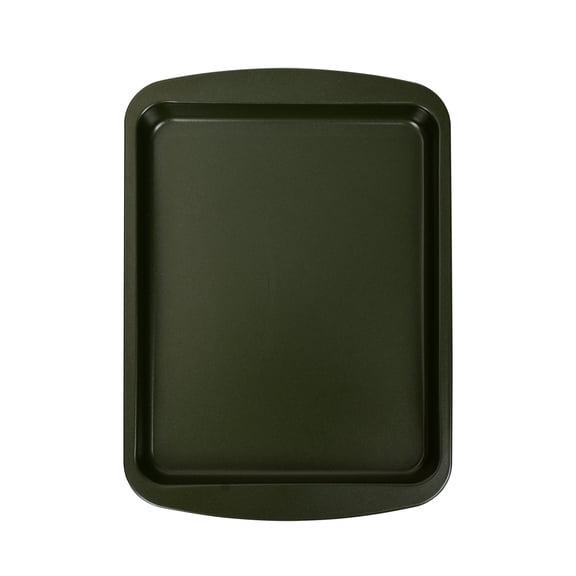 Mainstays Nonstick 10" x 7" Carbon Steel Rectangle Mini Cookie Pan, Green