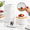 White (with Lid)-16 oz, variant on Gray (with Lid) 12 oz Ceramic Ramekin Set of 4, Oven Safe Baking Dishes with Lids