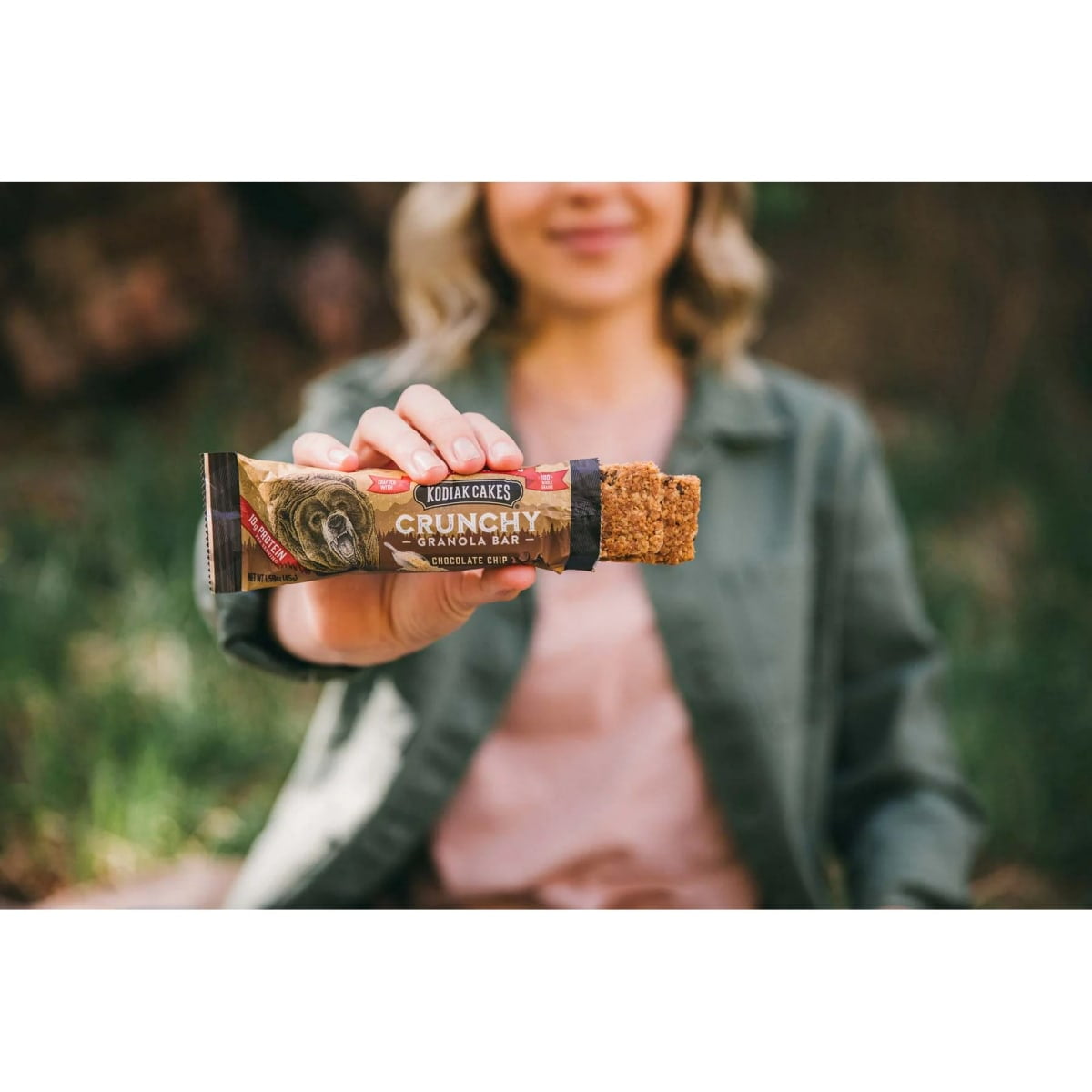 (3 pack) Kodiak Protein-Packed Chocolate Chip Crunchy Granola Bars, 1.59 oz, 6 Count