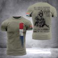 thumbnail image 3 of t-shirt à Imprimé Drapeau Français 3d, Procédé flexible, Style de Rue, Manches Courtes, Haut pour Homme, 3 of 5