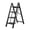 4 Step Ladder-Black, variant on 4 Step Ladder,Folding Step Stool with Anti-Slip Wide Pedal, Lightweight Portable, Anti-Slip Feet, SErgonomic Design, Lightweight, Portable for Home/Kitchen/Office（Black/ White）