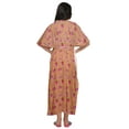 thumbnail image 3 of Moomaya Robe Kaftan d'Été pour Femmes en Coton à Boutons, Manches Kimono, Maternité, 3 of 5
