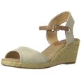 thumbnail image 1 of Sandalia de Cuña Lucky Brand Kyndra para Mujer en Natural/Platino, 1 of 1