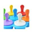 thumbnail image 3 of Mini molde de silicona para paletas heladas, molde para paletas heladas de 7 cavidades con palitos de plástico de colores, 3 of 5