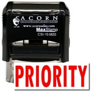 Self-Inking Priority Stamp with Green Ink