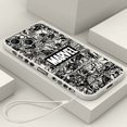 thumbnail image 1 of Marvel superhero cartoon For Apple iPhone 15 14 13 12 11 Pro Max Plus 8 7 SE Liquid Left Rope Phone Case Capa Soft Cover DMH, 1 of 7
