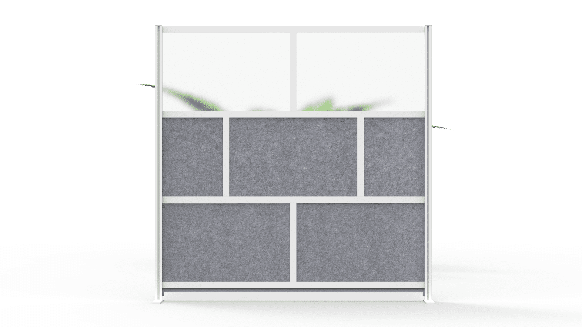 FSE 373-MW-7070-FCG Modular Room Divider Wall System - 70" x 70" Starter Wall