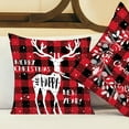thumbnail image 5 of SPRING PARK Merry Christmas Throw Pillow Covers Deer Snowflakes Snowman Decorative Pillow Covers for Sofa Couch Bed and Car Throw Pillow Covers, 5 of 7