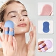 thumbnail image 2 of Mini Finger Face Brush Makeup Removal Exfoliating Brush U1W0, 2 of 7