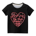 thumbnail image 3 of ibuvkizy Baby Girl Clothes Graphic Round Neck Crop Top Girls Short-Sleeve T-Shirt Tops, 3 of 3