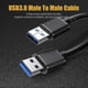 thumbnail image 2 of USB 2.0 Black 1m USB to USB Extension Cable Type A Male to Male USB 3.0 Extender, 2 of 4