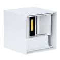 thumbnail image 2 of Lámpara de pared LED cuadrada de aluminio regulable, resistente al agua, 3000-3200 K, para exteriores (blanco, 6 W), 2 of 14