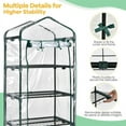 thumbnail image 5 of Mini Greenhouse with PVC Cover 4-Tier Portable Warm House, 5 of 6