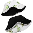 thumbnail image 3 of Sombrero de pescador estampado, estampado de frutas, sombrero para el sol plegable reversible de verano, 3 of 4