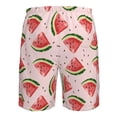 thumbnail image 6 of Naloa Hand Drawn Watermelon Men's Beach Shorts, Surfing shorts, Swim trunks, Quick Dry Swim Trunks for Surfing Beach Fun - Medium, 6 of 9