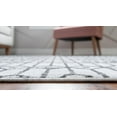 thumbnail image 5 of Rugs.com Lattice Trellis Collection Rug – 4' x 6' White Low-Pile Rug Perfect For Living Rooms, Large Dining Rooms, Open Floorplans, 5 of 9