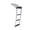 3rd floor, variant on Pack of 1 Marine Telescopic Ladder Stainless Steel 3 Step Compact Design Slip Treads for Boats Docks and Swim Platforms