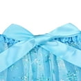 thumbnail image 6 of FNNMNNR Toddler Baby Girls Skirts Ruffled Elastic High-Waist Tulle Tutu Skirt Pearl Sequin Bow Princess Party Casual Outfit Blue 2-3 Years, 6 of 6