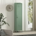thumbnail image 2 of Naomi Armoire de Rangement Moderne à 15 Casiers Simples avec 5 Tablettes Ajustables, Vert, 2 of 9