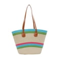 thumbnail image 1 of Bolso tote para mujer, bolso de viaje elegante, bolso de mano grande para mujer, ideal para el verano. Azul claro, 1 of 9