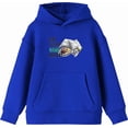 thumbnail image 4 of Eat, Sleep, Game, Repeat Youth Royal Blue Long Sleeve Hoodie-Medium, 4 of 6