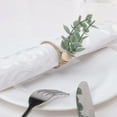 thumbnail image 4 of Ikohbadg Napkin Rings Set of 6, Eucalyptus Napkin Rings Christmas Napkin Rings Green Leaf Napkin Rings Spring Wood Bead Rustic Napkin Rings for Wedding Thanksgiving Easter Table Decoration, 4 of 11
