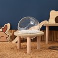 thumbnail image 2 of Productos de jardinería para hámsteres Wojinsi Bear, inodoro con bola de cristal para baño, muebles de interior, escalera de madera maciza, refugio, 2 of 5