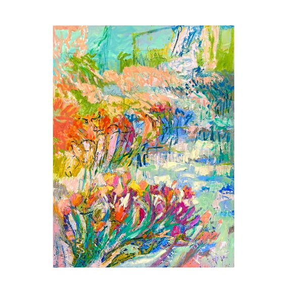 Canvas Wall Art - Dorothy Fagan 'Joyful Morning ' Wall Art for Living Room, Bedroom, or Office D?cor by Trademark Fine Art - 14 x 19 Inches