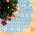 thumbnail image 5 of FMSHPON Nordic Christmas Style Xmas Christmas Tree Skirt Stand Mat for Holiday Party Decoration Indoor Outdoor 36 inches, 5 of 6