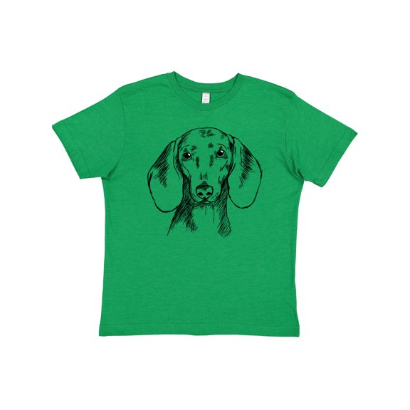 Inktastic Dachshund Sketch Portrait Youth T-Shirt