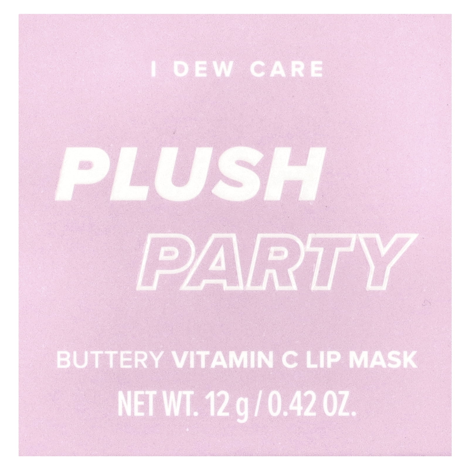 I Dew Care Buttery Vitamin C Lip Beauty Mask, Plush Party, 0.42 oz (12 g)