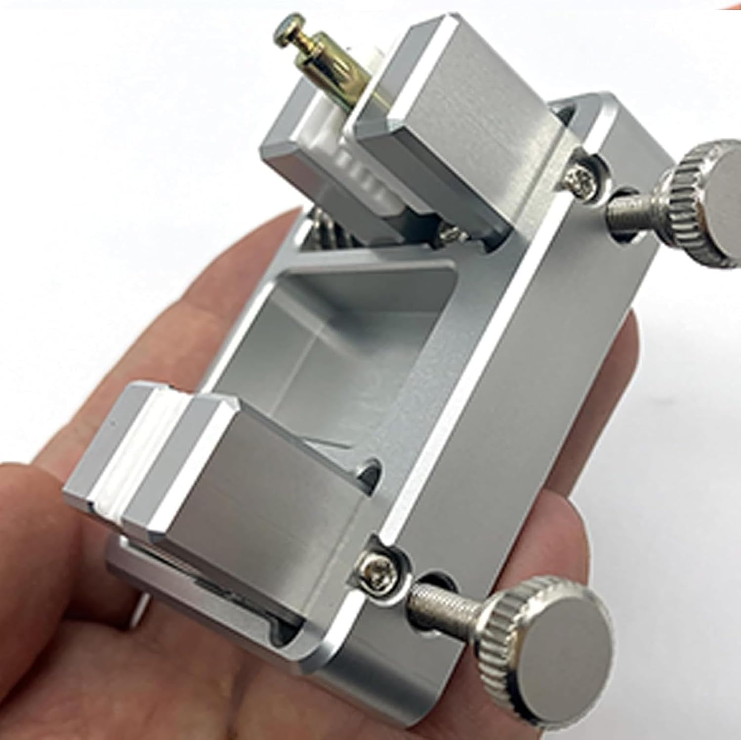 Heavy Duty Aluminum Welding Clamp, Soldering Fixture Bracket with Ceramic Jaw for Electronics Repair DIY(Silvery)