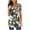 White, variant on Aloohaidyvio Tops,Women Fashion V- Neck Floral Printed Tunic Tops Buttons Short Sleeve T-Shirt