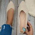 thumbnail image 5 of Mostsola Flats for Women Knitted Mesh Ballet Flats Shoes Pointed Toe Casual Walking Dress Shoes, 5 of 8
