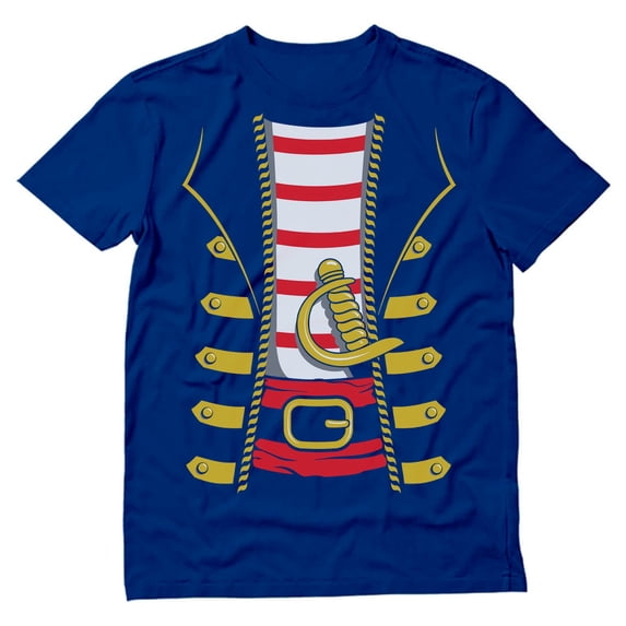 Tstars Mens Halloween Party Shirt Pirate Shirt Buccaneer Shirt Halloween Pirate Novelty Halloween Costume Spooky Trick or Treat Day of the Dead Shirt for Men T shirt