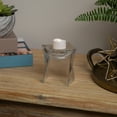 thumbnail image 3 of Northlight Dual Purpose Twisted Glass Candle Holder Vase - 4.25", 3 of 8